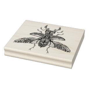 Inspiriert Psychedelic Stag-Beetle Gummistempel