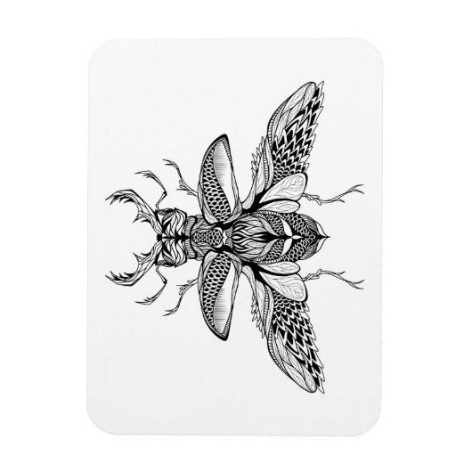 Inspiriert Psychedelic Stag-Beetle Magnet (Vertikal)
