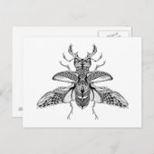 Inspiriert Psychedelic Stag-Beetle Postkarte (Vorne/Hinten)