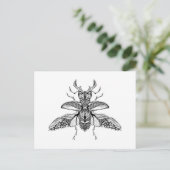 Inspiriert Psychedelic Stag-Beetle Postkarte (Stehend Vorderseite)