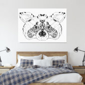 Inspiriert Raccoon 6 Leinwanddruck (Insitu (Schlafzimmer))