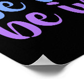 "Inspiriert" Regenbogen-Poster Poster (Ecke)