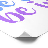 "Inspiriert" Regenbogen-Poster Poster (Ecke)