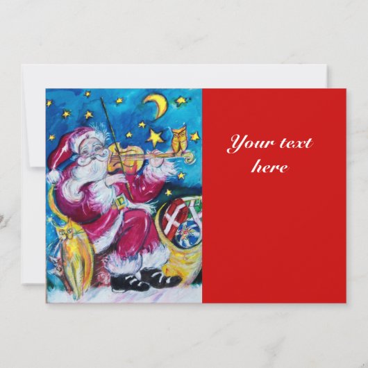INSPIRIERT SANTA, CHRISTMAS PARTY EINLADUNG (Rückseite)