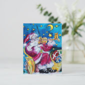 INSPIRIERT SANTA FEIERTAGSPOSTKARTE (Stehend Vorderseite)