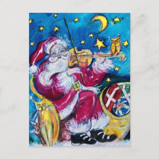 INSPIRIERT SANTA FEIERTAGSPOSTKARTE (Vorderseite)