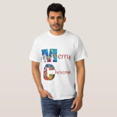 INSPIRIERT SANTA MIT CHRISTMAS GIFTS MONOGRAM T-Shirt (Vorne ganz)