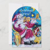 INSPIRIERT SANTA VIOLINIST CHRISTMAS PARTY INVITE EINLADUNG (Vorderseite)