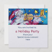 INSPIRIERT SANTA VIOLINIST CHRISTMAS PARTY INVITE EINLADUNG (Rückseite)