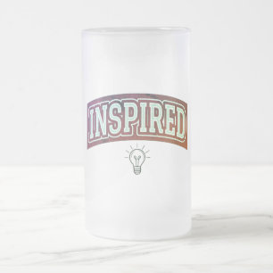 "Inspiriert Spark" Mattierte Glass-Tasse Mattglas Bierglas