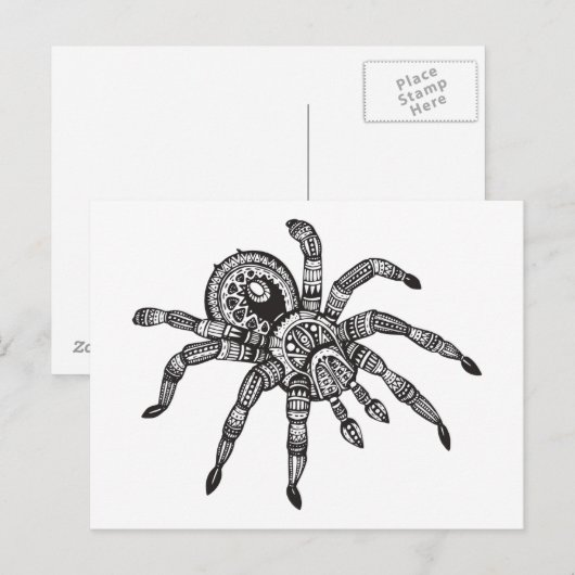 Inspiriert Spider Postkarte (Vorne/Hinten)