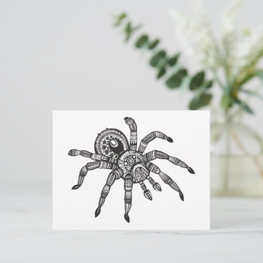 Inspiriert Spider Postkarte (Stehend Vorderseite)