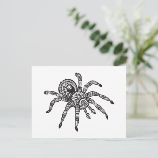 Inspiriert Spider Postkarte (Stehend Vorderseite)