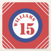 Inspiriert Sport Rechteckiger Pappuntersetzer (Vorderseite)