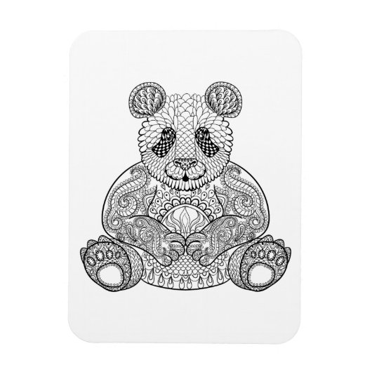 Inspiriert Stammes Panda Magnet (Vertikal)