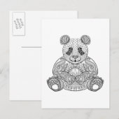 Inspiriert Stammes Panda Postkarte (Vorne/Hinten)