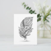 Inspiriert Stammesfresser Postkarte (Stehend Vorderseite)