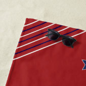 Inspiriert Strandtuch in Rot und Blau (Beispiel)