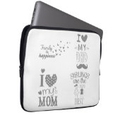 Inspiriert Textanzeige-Design Laptopschutzhülle (Vorne Rechts)