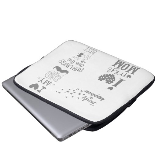 Inspiriert Textanzeige-Design Laptopschutzhülle (Vorne Knopf)