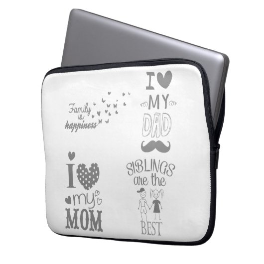 Inspiriert Textanzeige-Design Laptopschutzhülle (Vorderseite Links)