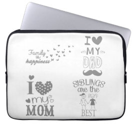 Inspiriert Textanzeige-Design Laptopschutzhülle