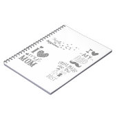 Inspiriert Textanzeige-Design Notizblock (Linke Seite)