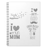 Inspiriert Textanzeige-Design Notizblock (Vorderseite)