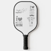 Inspiriert Textanzeige-Design Pickleball Schläger (Vorderseite)