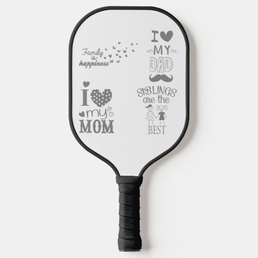 Inspiriert Textanzeige-Design Pickleball Schläger (Vorderseite)