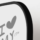 Inspiriert Textanzeige-Design Pickleball Schläger (Linke Seite)