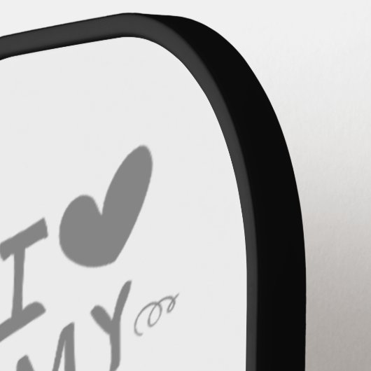 Inspiriert Textanzeige-Design Pickleball Schläger (Linke Seite)