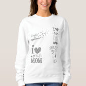 Inspiriert Textanzeige-Design Sweatshirt (Vorderseite)