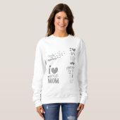 Inspiriert Textanzeige-Design Sweatshirt (Vorne ganz)