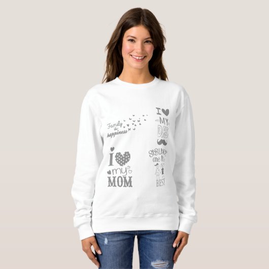 Inspiriert Textanzeige-Design Sweatshirt (Vorne ganz)