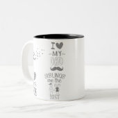 Inspiriert Textanzeige-Design Zweifarbige Tasse (Vorderseite Links)