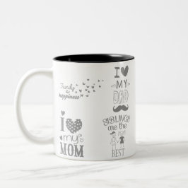 Inspiriert Textanzeige-Design Zweifarbige Tasse