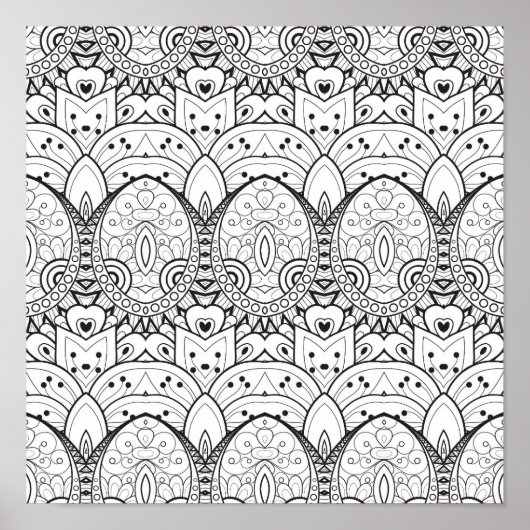 Inspiriert Tribal-Illustration 2 Poster (Vorne)
