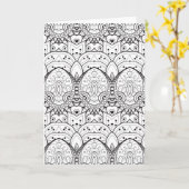 Inspiriert Tribal-Illustration Karte (Gelbe Blume)