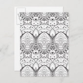 Inspiriert Tribal-Illustration Postkarte (Vorne/Hinten)