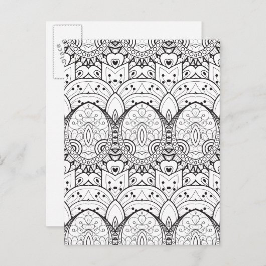 Inspiriert Tribal-Illustration Postkarte (Vorne/Hinten)