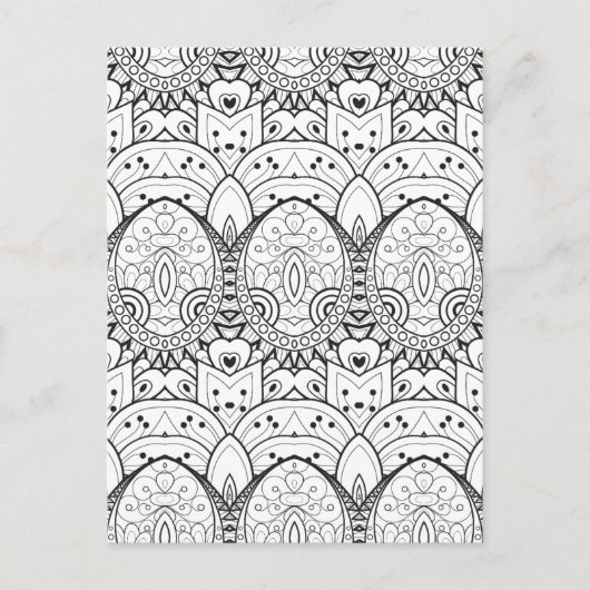 Inspiriert Tribal-Illustration Postkarte (Vorderseite)