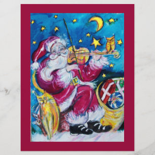 INSPIRIERT VIOLINIST SANTA Weihnachten Flyer