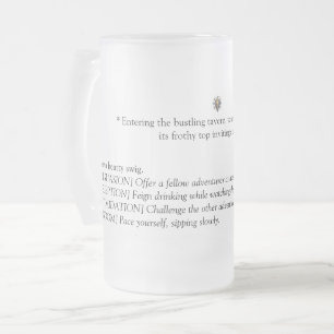 Inspiriert von Baldur's Gate 3 Mattglas Bierglas