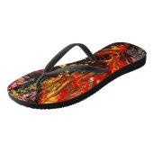 Inspiriert von den Feuerwerken in Kalifornien Badesandalen (Schrägansicht)