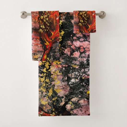 Inspiriert von den Feuerwerken in Kalifornien Badhandtuch Set (Insitu)