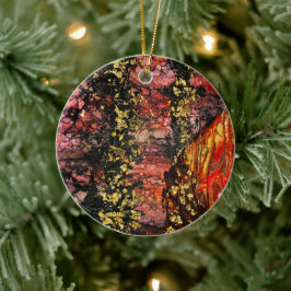 Inspiriert von den Feuerwerken in Kalifornien Keramik Ornament