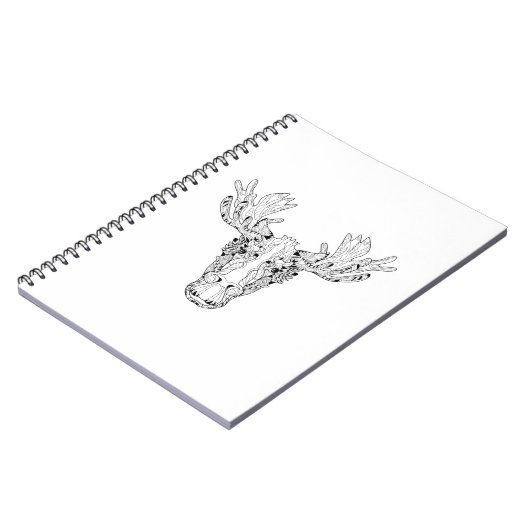 Inspiriert von einem Elch Notizblock (Linke Seite)