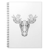 Inspiriert von einem Elch Notizblock (Vorderseite)