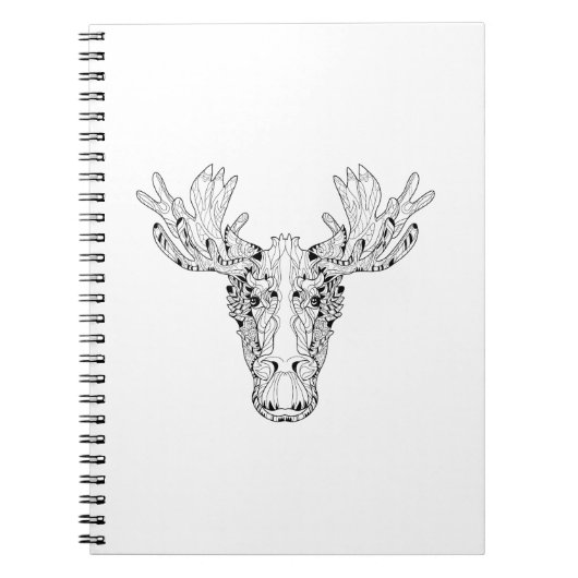 Inspiriert von einem Elch Notizblock (Vorderseite)